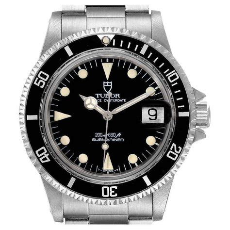 Tudor Submariner Prince Oysterdate Black Dial Steel Mens 